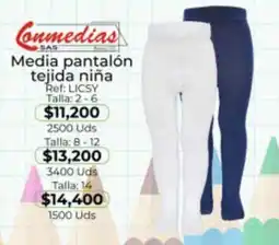 Almacenes Only Conmedias media pantalón tejida niña oferta