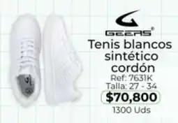 Almacenes Only Geers tenis blancos sintético cordón oferta