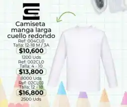 Almacenes Only Camiseta manga larga cuello redondo oferta