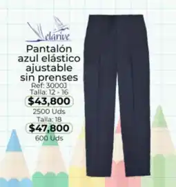 Almacenes Only Clarive pantalón azul elástico ajustable sin prenses oferta