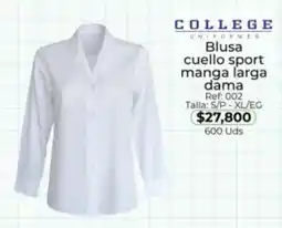 Almacenes Only Blusa cuello sport manga larga dama oferta