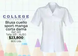 Almacenes Only Blusa cuello sport manga corta dama oferta