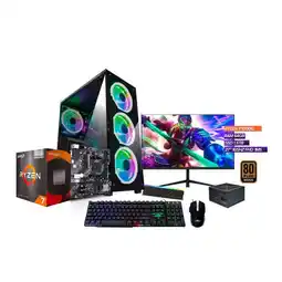 Falabella Torre Gamer Ryzen 7 5700G/ 64GB RAM /1.5TB SSD/ Board A520M / Monitor 27'' oferta