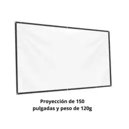 Falabella Pantalla de Proyeccion 150 Pulgadas Tela Poliester Mate con Adhesivos oferta