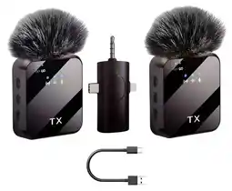 Falabella MICRÓFONOS SOLAPA INALÁMBRICO X2 oferta