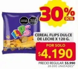 Ara Flips dulce de leche cereal oferta