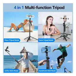 Falabella Tripode Profesional con Seguimiento Facial Rotacion 360 Led Integrado oferta