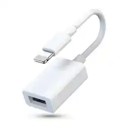 Falabella Cable Otg Adaptador Lightning A Usb Hembra Color Blanco oferta