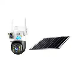 Falabella Camara de Vigilancia con Panel Solar Wifi 4G Simcard Doble Lente Yt08 oferta