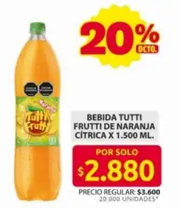 Ara Tutti Frutti bebida de naranja oferta