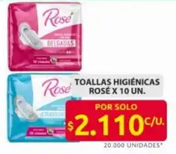 Ara Rose toallas higienicas oferta