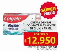 Ara Colgate MaxWhite crema dental oferta