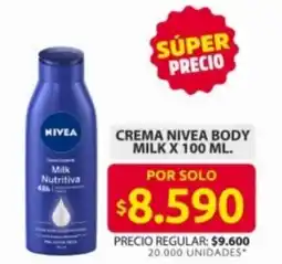 Ara Nivea crema body milk oferta