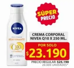 Ara Nivea Q10 crema corporal oferta