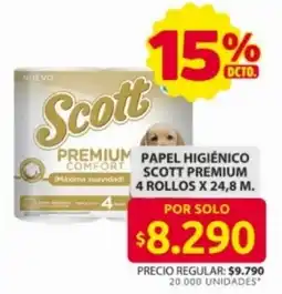 Ara Scott premium papel higienico oferta