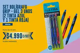 Tiendas D1 Aletria set bolígrafo grip semi gel oferta