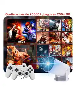 Falabella Proyector Casa De Deseos HY-300 Plus LED Android 1080p WiFi Bluetooth 4K 2 Gamepads oferta