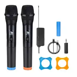 Falabella Set 2 Microfono Inalambrico Karaoke Dinamico Profesional oferta