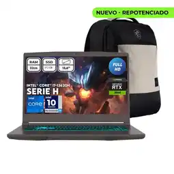 Falabella Portátil Thin 15 B13UC Intel Core i7-13620H 32 GB 512GB SSD RTX 3050 4GB 15.6” FHD 144Hz + Morral oferta