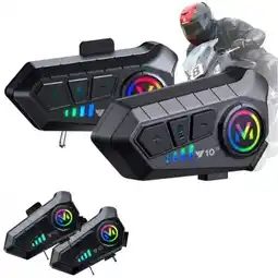 Falabella Intercomunicador Casco Moto Y10 X2 Intercomunicador 300 metros 2 Pares oferta