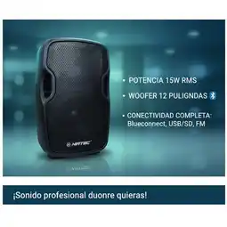 Falabella Cabina Amplificada Niatec Nt Pb72 12 Pulgadas 100w con Bluetooth y Radio Fm oferta