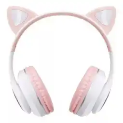 Falabella Audífonos Diadema con Luz Gamer Gato Inalámbricos Bluetooth Blanca oferta