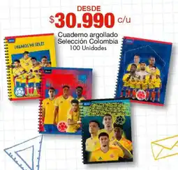 Metro Colombia cuaderno argollado oferta