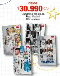 Metro Real Madrid cuaderno argollado oferta
