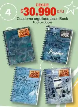 Metro Jean Book cuaderno argollado oferta