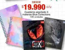 Metro Blue Collections cuaderno argollado oferta