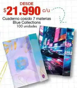 Metro Blue Collections cuaderno cosido oferta