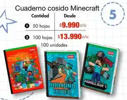 Metro Minecraft cuaderno cosido oferta