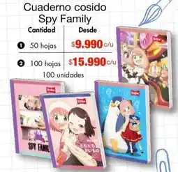 Metro Spy Family cuaderno oferta