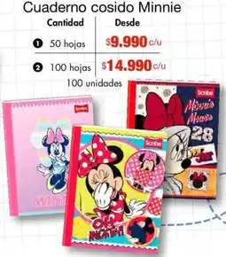 Metro Minnie cuaderno cosido oferta