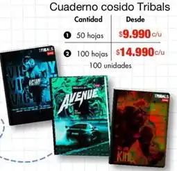 Metro Tribals cuaderno cosido oferta