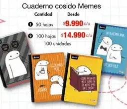 Metro Memes cuaderno cosido oferta