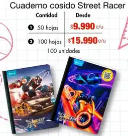 Metro Street Racer cuaderno cosido oferta