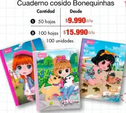 Metro Bonequinhas cuaderno cosido oferta