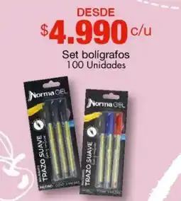 Metro Set bolígrafos oferta