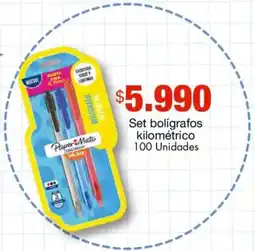 Metro Set bolígrafos kilométrico oferta