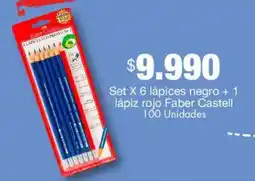 Metro Faber Castell lapices negro + lapiz rojo oferta