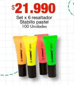 Metro Stabilo resaltador pastel oferta