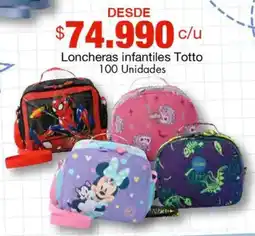Metro Totto loncheras infantiles oferta