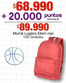 Metro Morral Lugano Etern rojo oferta