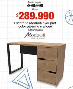 Metro Escritorio Moduofi over prof color palermo wengue oferta