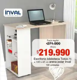 Metro Escritorio biblioteca Tokio + arena polar Inval oferta