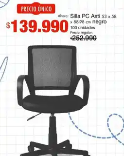 Metro Silla PC Asti oferta