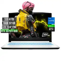 Falabella SWORD INTEL CORE I7-12700H RTX 3070TI 8GB SSD 4TB RAM 32GB LED 15,6 FULL HD 144Hz oferta