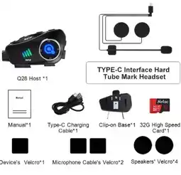 Falabella Intercomunicador para moto con camara Q-28 oferta