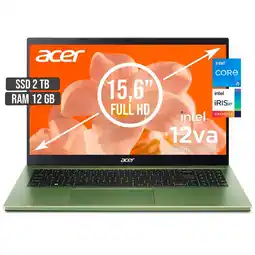 Falabella PORTATIL ASPIRE INTEL CORE I5-1235U SSD 2TB RAM 12GB LED 15,6 FHD oferta